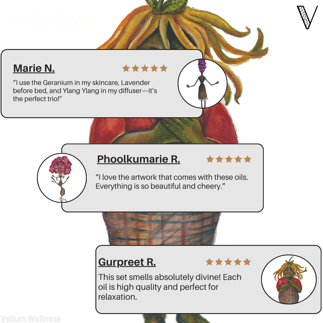 Floral Essential Oil Trio | Vellum Wellness