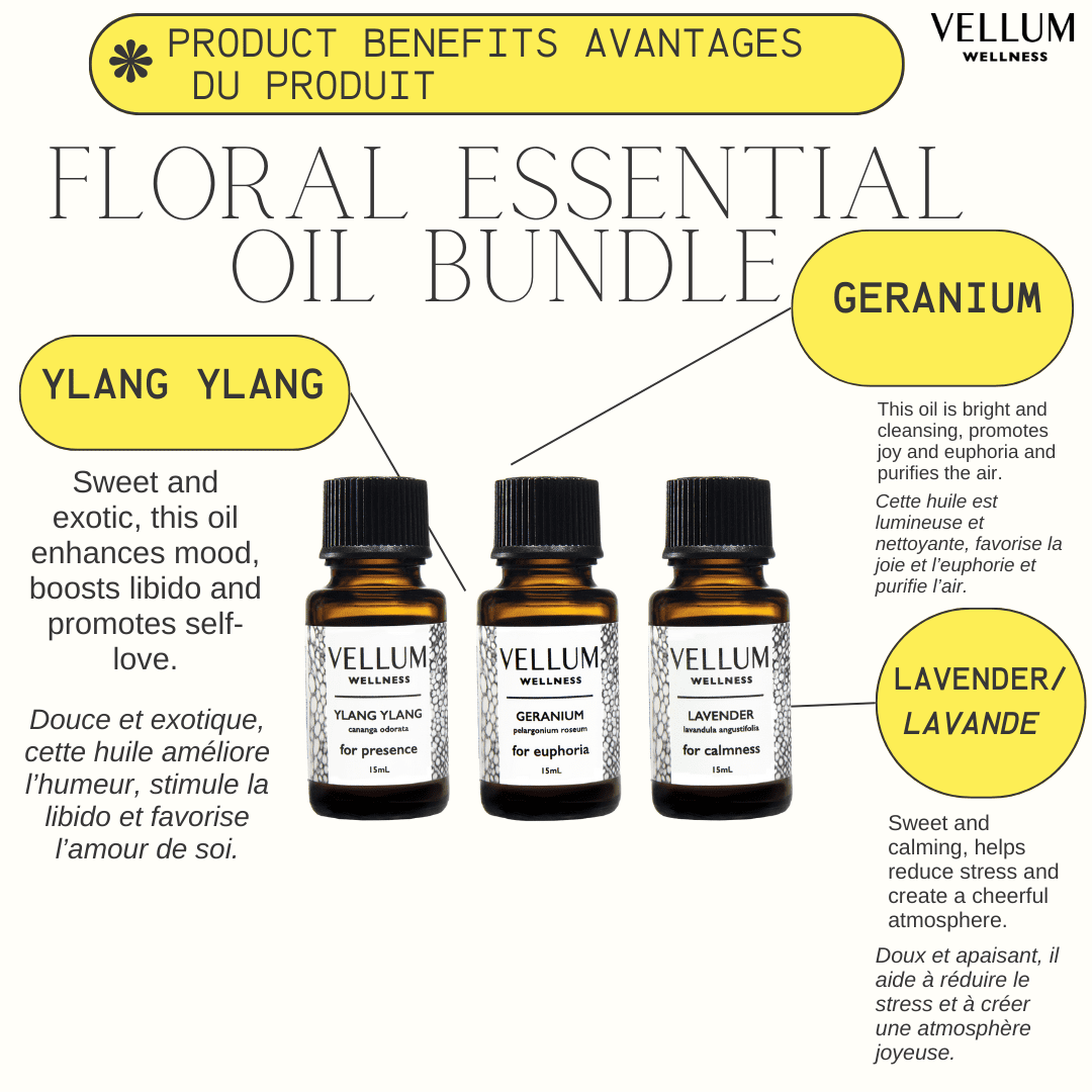 Floral Essential Oil Trio | Vellum Wellness