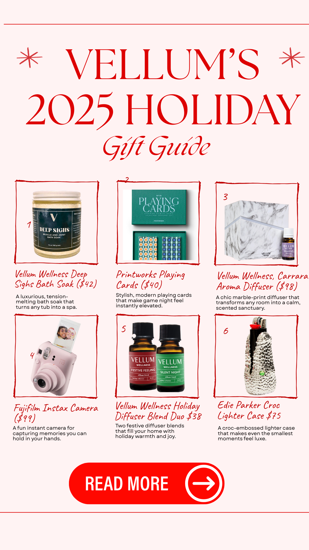 The Vellum Wellness Holiday Gift Guide 2025