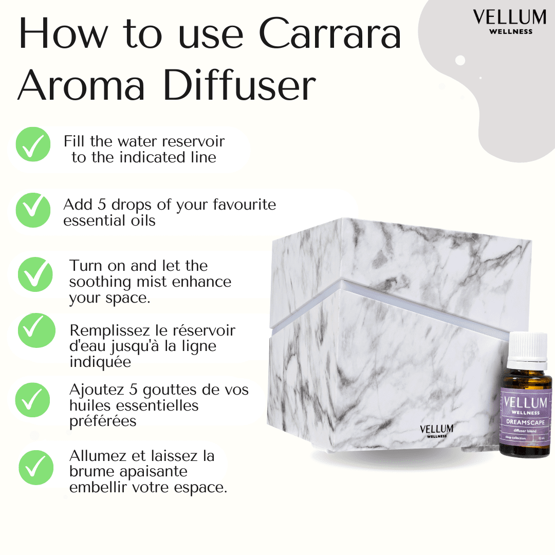 Carrara Aroma Diffuser | Vellum Wellness