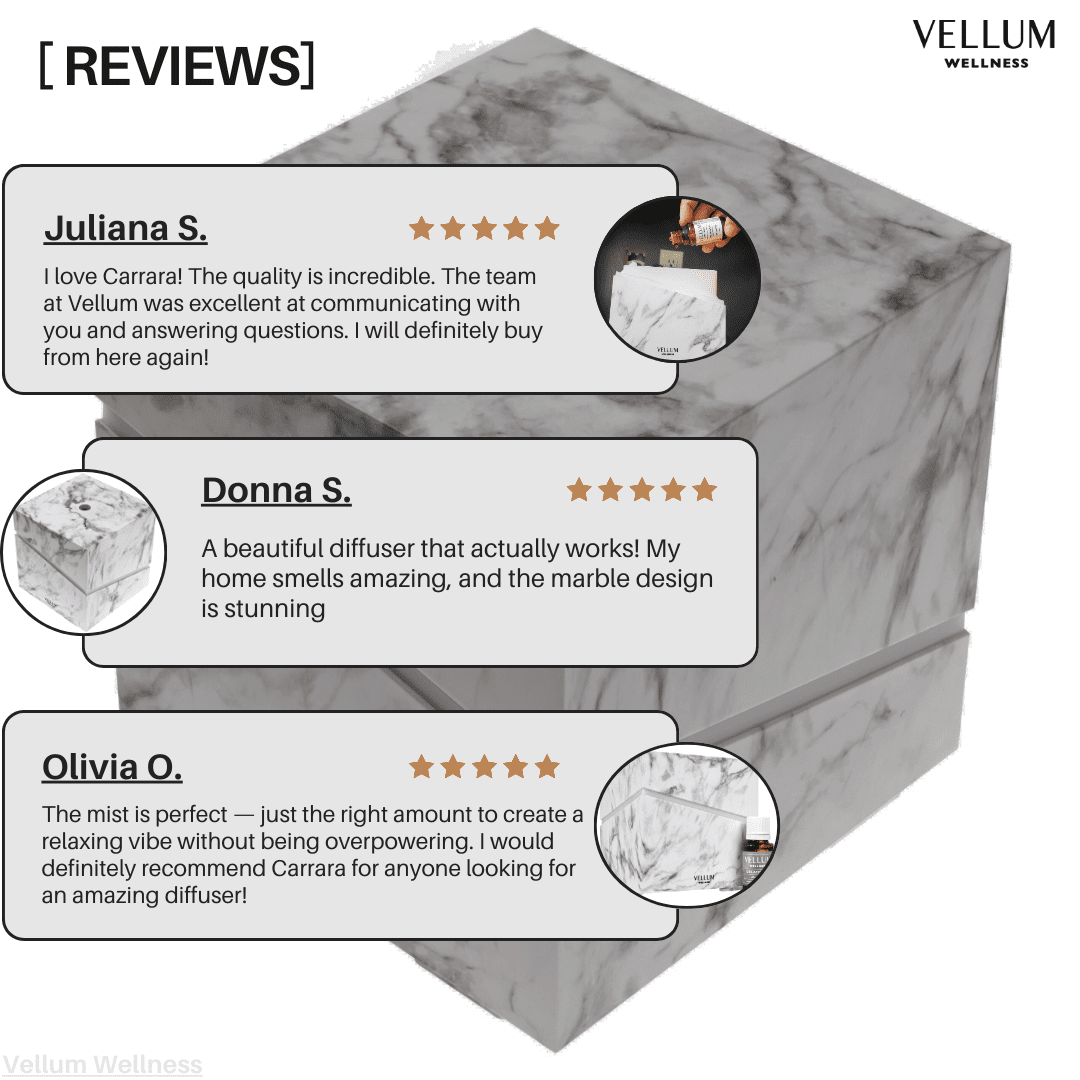Carrara Aroma Diffuser | Vellum Wellness