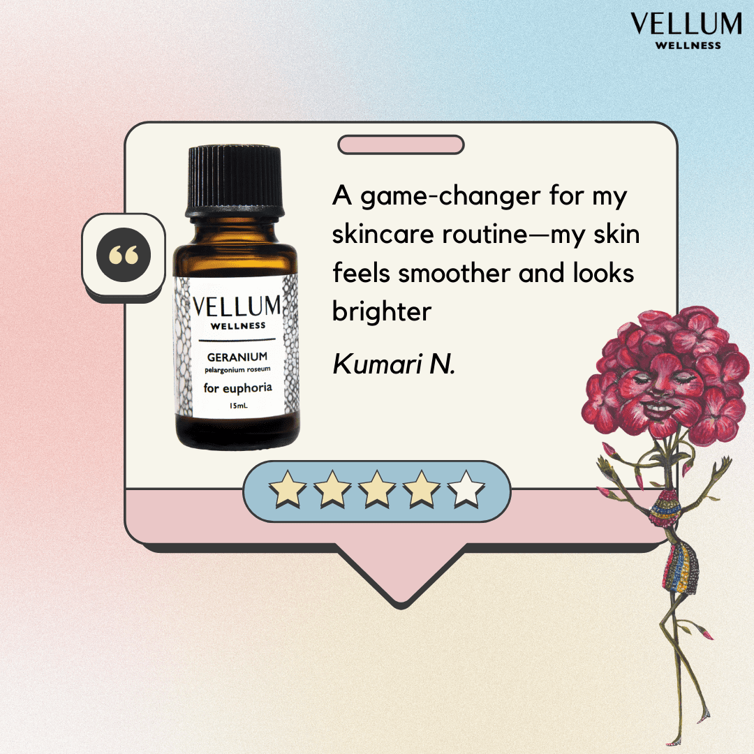 Geranium Essential Oil | Vellum Wellness
